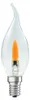 LED Filament Leuchtmittel Windstoßkerze 1W E14 klar Produktbild-Vorschau 1