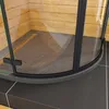 Duschspa 90x90x195cm Schwarz Runddusche Duschkabine Produktbild-Vorschau 4