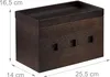relaxdays Kabelbox Bambus dunkelbraun Produktbild-Vorschau 4