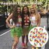 Hawaii-Blumenkette, 10 Stück, bunte Girlanden, 105 cm, tropische Deko Productafbeelding-voorbeeld