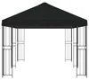 vidaXL Pavillon mit Seitenwänden 6 x 3 m Schwarz Polyester Produktbild-Vorschau 4