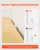 SucceBuy rattanowa komoda z 3 szufladami, metalowymi Podgląd zdjęcia produktu 5
