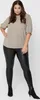 Elegante Coated Leggings Curvy Lederoptik Hose CARROOL  | Produktbild-Vorschau 3