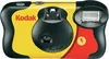 A close-up studio shot of a Kodak Fun Saver Flash camera. Náhled obrázku produktu