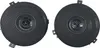Two black round car speakers are shown side-by-side on a white background. Produktbild-Vorschau