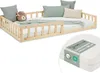 Homestyle4u Kinderbett Natur mit Rausfallschutz 120x200 cm Produktbild-Vorschau 15
