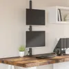 vidaXL Tischhalterung für 2 Monitore Schwarz Stahl VESA Produktbild-Vorschau 2