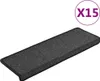 vidaXL Rohožky 15 kusů 65x21x4 cm Antracit Obdélníkový Náhled obrázku produktu 1