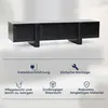 TV Schrank Schwarz Holz Modern mit 4 Türen, MDF, B160 x T40 Produktbild-Vorschau 4