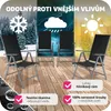 4 skládací hliníkové zahradní židle - antracitová barva Náhled obrázku produktu 5