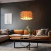 Hängeleuchte, Käfig-Design, Holzoptik braun,  H 120cm Produktbild-Vorschau 7