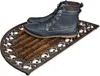 Zerbino Relaxdays in ghisa con spazzole, Ø 72 x 39 cm, Anteprima dell’immagine prodotto 1