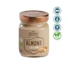Mandelcreme im Glas mit Symbolen für zuckerfrei, glutenfrei, palmölfrei und vegan Produktbild-Vorschau
