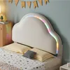 A child's bedroom with a cloud-shaped headboard bed. Produktbild-Vorschau