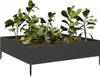 vidaXL Zvýšená posteľ čierna 100x100x33,5 cm oceľ Náhľad obrázku produktu 3
