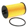 A product shot of an oil filter and a gasket on a white background. Produktbild-Vorschau