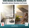 Kingsleeve Ombrellone Mezzaluna a Parete Ø2,7m con Anteprima dell’immagine prodotto 6