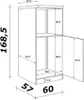 Demi Geräteumbauschrank Küche - 60 cm breit - Weiß Sonoma Produktbild-Vorschau 7
