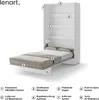 Schrankbett 120 x 200 Vertikal BC-02 Weiß Matt LENART BED Produktbild-Vorschau 3