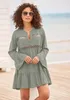 LASCANA Longbluse helles khaki Größe 44/46 Produktbild-Vorschau 4