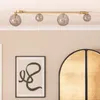 Deckenleuchte aus Metall und Glas Moonlight Brass 4 Spots Produktbild-Vorschau 3