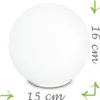 Kleine LED Nachttischlampe Glaskugel Lampenschirm Opalweiß Produktbild-Vorschau 4