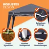 CASARIA Pavillon Capri 3x3m Pop-up Anthrazit Produktbild-Vorschau 3