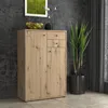 Kommode >Tembi< in Artisan Eiche - 73,7x111,1x34,8cm Produktbild-Vorschau 2