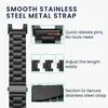 kwmobile Edelstahl Uhrenarmband kompatibel mit Xiaomi Smart Produktbild-Vorschau 4
