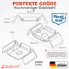Qualinos Zaunhalter Typ Butterfly V2A Edelstahl (10 Stück) Produktbild-Vorschau 7