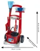 Theo Klein Vileda cleaning trolley + vakuum cleaner, Rot Produktbild-Vorschau 5