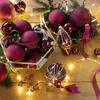 Christbaumkugeln Ox Blood dunkelrot Ø 8 cm aus Glas - 6er Produktbild-Vorschau 3