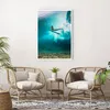 Poster - Poster ohne Rahmen - Surfen Unterwasser Frau - Produktbild-Vorschau 5