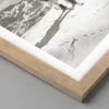 Gerahmtes Poster - Rahmen in heller Eiche - Skifahrer Produktbild-Vorschau 2