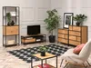 Regal mit Schubladen MAIRA - Eiche/Schwarz Produktbild-Vorschau 7