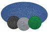 Runder Kunstrasen aus Nadelfilz, blau, mit Farbmustern in anthrazit, grau, grün
