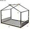 MODFU Lit enfant 140x200 cm Cabane avec Sommier à Lattes, Voir les images du produit 7
