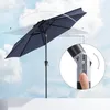 Slunečník SONGMICS Ø300 cm UPF 50+ lze sklopit o 30° na Náhled obrázku produktu 7