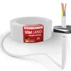 10m Kunststoffschlauchleitung H03VV-F 3G0,75 Weiß Flexible Produktbild-Vorschau 1