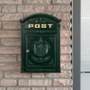 Cassetta postale inglese per montaggio a parete verde stile Anteprima dell’immagine prodotto 8