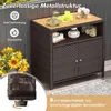 Rattan-Schrank, Sideboard für den Außenbereich mit Produktbild-Vorschau 2