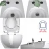 WC Sitz - Toilettensitz - Weiß - 42,5 Cm X 36,8 Cm - Produktbild-Vorschau 7