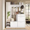 Merax Garderobenset, Wandgarderobe mit Haken, Produktbild-Vorschau 2