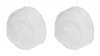 Two white lids are shown against a white background. Produktbild-Vorschau