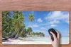 MuchoWow® Schreibtischunterlage Meer - Sonne - Palmen 80x40 Produktbild-Vorschau 3