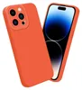 A close-up shot of an orange iPhone case and an iPhone. Produktbild-Vorschau