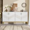 Credenza Merax 160x40x80,5cm, 4 ante con ripiani regolabili Anteprima dell’immagine prodotto 4