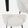sweeek - Design-Rundsessel mit Bouclé-Bezug - Creme Produktbild-Vorschau 4