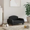Hundebett Schwarz 50x40x30 cm Kunstleder Produktbild-Vorschau 2
