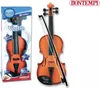 A Bontempi violin toy is shown in its packaging next to the actual toy. Produktbild-Vorschau